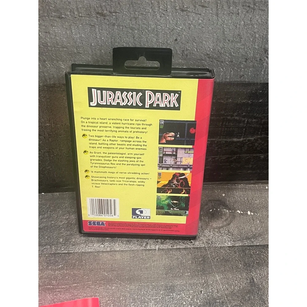 Jurassic Park Sega Genesis CIB Complete with Manual and Case Retro Video Game